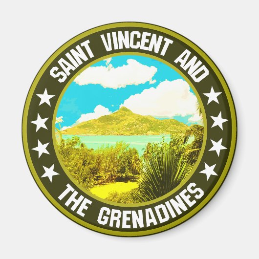 Saint Vincent en de Grenadines Magneet (Voorkant)