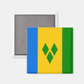 Saint Vincent en de Grenadines  Magneet (Voorkant / Achterkant)
