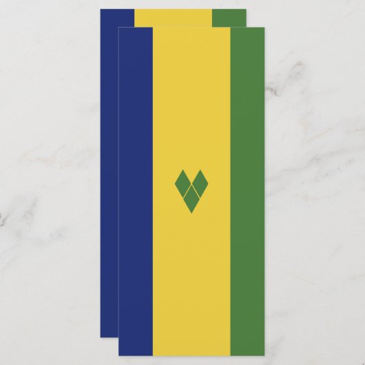 Saint Vincent en de Grenadines Menu (Voorkant / Achterkant)