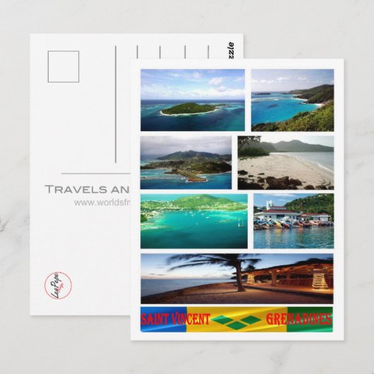 Saint Vincent en de Grenadines - Mosaic - Briefkaart (Voorkant / Achterkant)