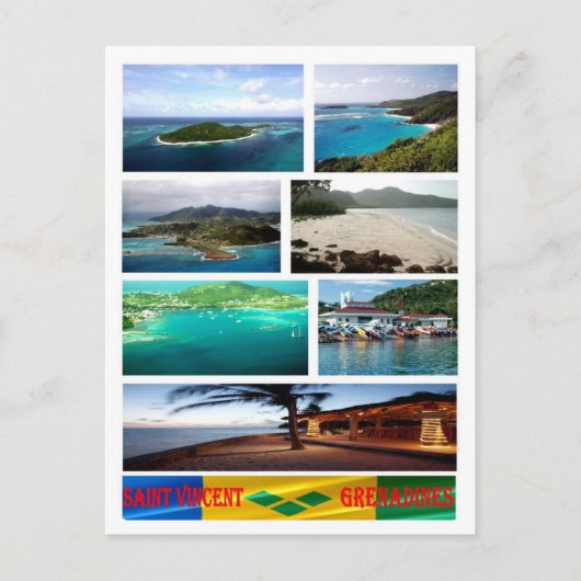 Saint Vincent en de Grenadines - Mosaic - Briefkaart (Voorkant)