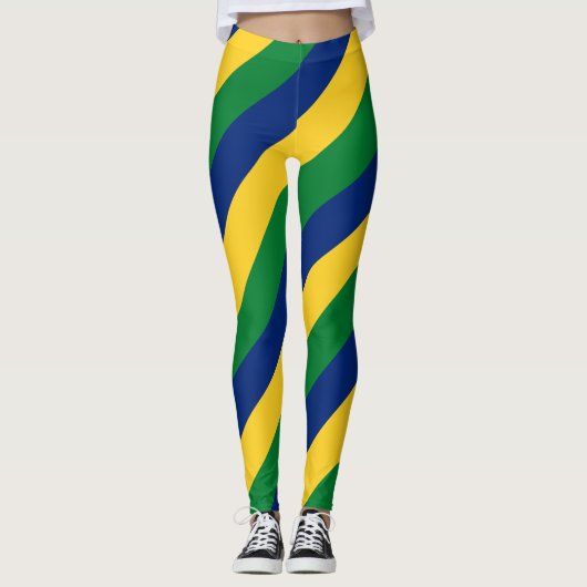 Saint Vincent en de Grenadines Nationale Vlaggenbe Leggings (Voorkant)