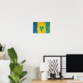 Saint Vincent en de Grenadines Poster (Thuiskantoor)