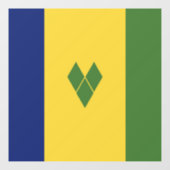 Saint Vincent en de Grenadines Raamsticker (Vel)