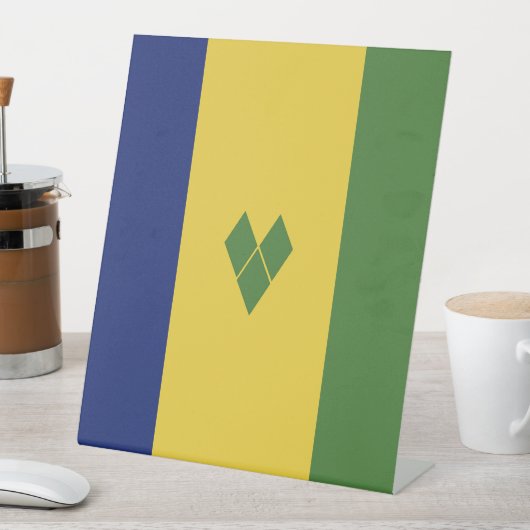 Saint Vincent en de Grenadines Reclamebord Met Voetstuk (Insitu)