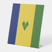 Saint Vincent en de Grenadines Reclamebord Met Voetstuk (Voorkant)