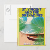 Saint Vincent en de Grenadines reisposter Briefkaart (Voorkant / Achterkant)