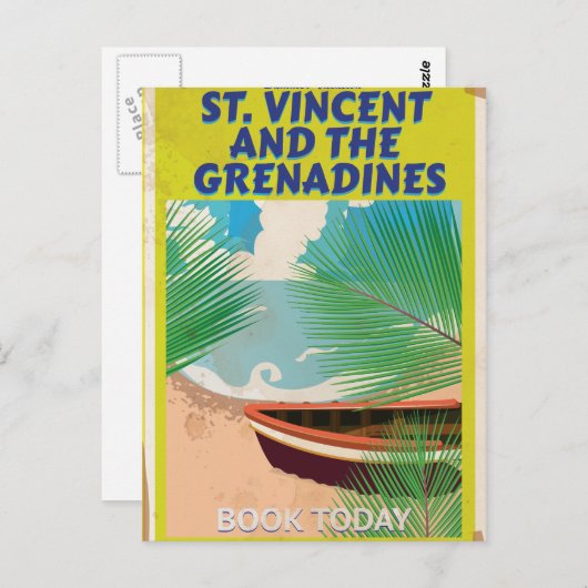 Saint Vincent en de Grenadines reisposter Briefkaart (Voorkant / Achterkant)