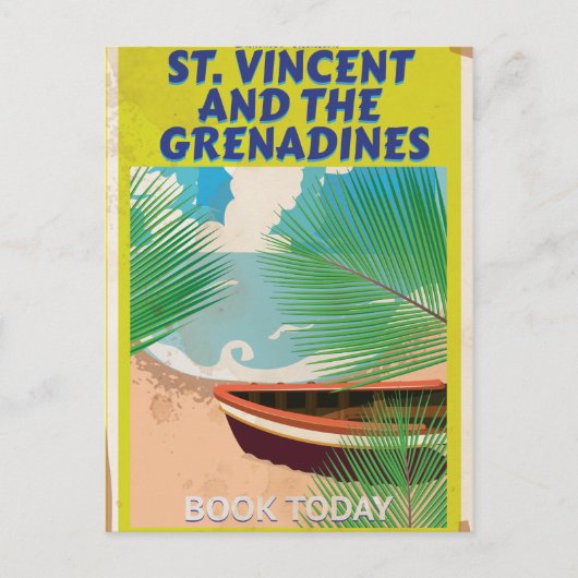 Saint Vincent en de Grenadines reisposter Briefkaart (Voorkant)