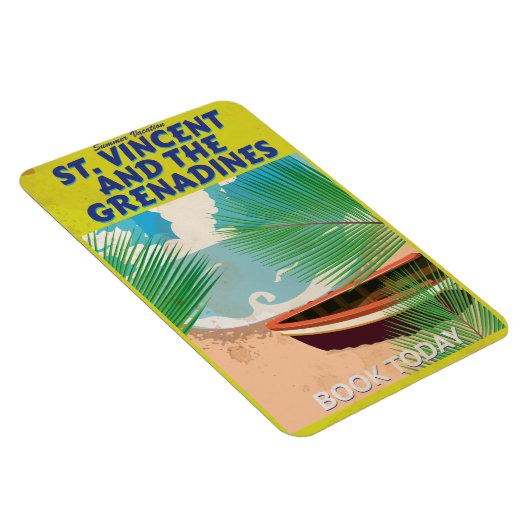 Saint Vincent en de Grenadines Reisposter Magneet (Rechterzijde)