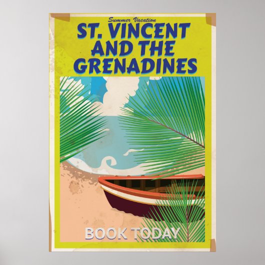 Saint Vincent en de Grenadines reisposter Poster (Voorkant)