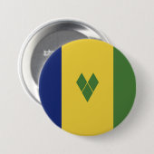 Saint Vincent en de Grenadines Ronde Button 7,6 Cm (Voorkant /achterkant)