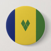Saint Vincent en de Grenadines Ronde Button 7,6 Cm (Voorkant)
