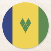 Saint Vincent en de Grenadines Ronde Kartonnen Onderzetter (Voorkant)