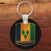 Saint Vincent en de Grenadines Sleutelhanger (Voorkant)