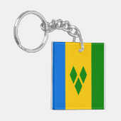 Saint Vincent en de Grenadines Sleutelhanger (Voorkant Links)