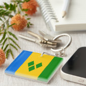 Saint Vincent en de Grenadines Sleutelhanger (Voorkant Rechts)