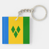 Saint Vincent en de Grenadines Sleutelhanger (Achterkant)