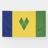 Saint Vincent en de Grenadines Spandoek (Horizontaal)
