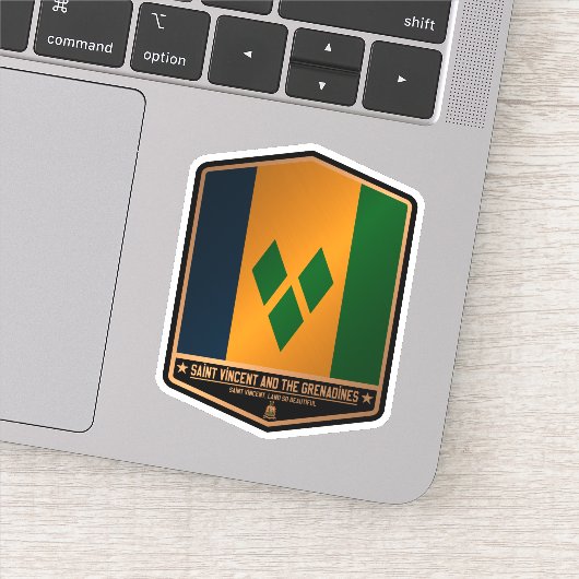 Saint Vincent en de Grenadines Sticker (Detail)