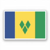Saint Vincent en de Grenadines Sticker (Voorkant)