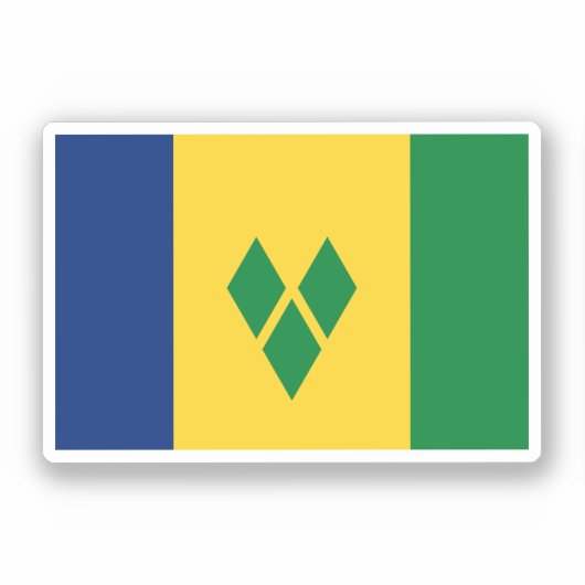 Saint Vincent en de Grenadines Sticker (Voorkant)