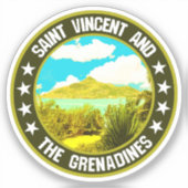 Saint Vincent en de Grenadines Sticker (Voorkant)