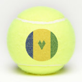 Saint Vincent en de Grenadines Tennisballen (Achterkant)