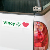 Saint Vincent en de Grenadines Vincy op het hart Bumpersticker (Op Truck)