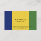 Saint Vincent en de Grenadines Visitekaartje (Achterkant)