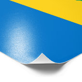 Saint Vincent en de Grenadines vlag Foto Afdruk (Hoek)