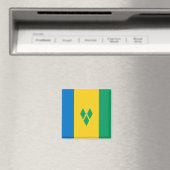 Saint Vincent en de Grenadines vlag Magneet (Insitu (Vaatwasser))