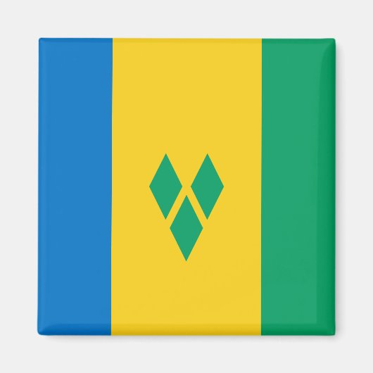 Saint Vincent en de Grenadines vlag Magneet (Voorkant)