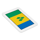 Saint Vincent en de Grenadines vlag Magneet (Rechterzijde)