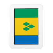 Saint Vincent en de Grenadines vlag Magneet (Verticaal)