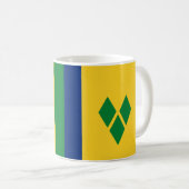 Saint Vincent en de Grenadines Vlag Mok - Vibra (Voorkant rechts)
