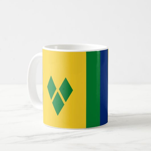 Saint Vincent en de Grenadines Vlag Mok - Vibra (Voorkant links)