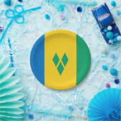 Saint Vincent en de Grenadines vlag Papieren Bordje (Feest)