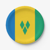 Saint Vincent en de Grenadines vlag Papieren Bordje (Voorkant)