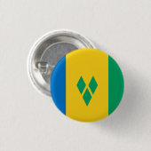 Saint Vincent en de Grenadines vlag Ronde Button 3,2 Cm (Voorkant /achterkant)
