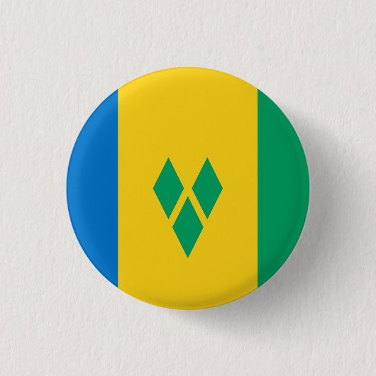 Saint Vincent en de Grenadines vlag Ronde Button 3,2 Cm (Voorkant)