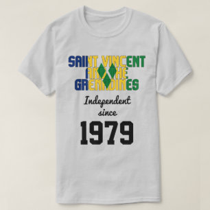Saint Vincent en de Grenadines vlagafhankelijkheid T-shirt