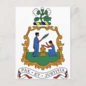 Saint Vincent en de Grenadines Wapenmunt Briefkaart (Voorkant)