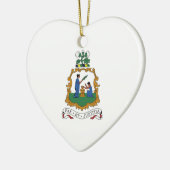 Saint Vincent en de Grenadines Wapenmunt Keramisch Ornament (Links)