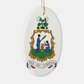 Saint Vincent en de Grenadines Wapenmunt Keramisch Ornament (Rechts)