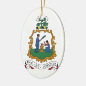 Saint Vincent en de Grenadines Wapenmunt Keramisch Ornament (Links)