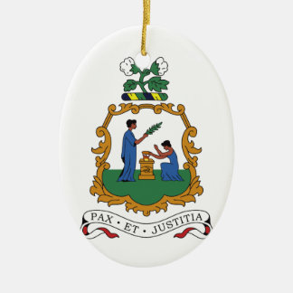 Saint Vincent en de Grenadines Wapenmunt Keramisch Ornament