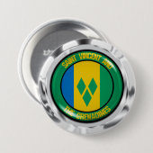 Saint Vincent en de Ronde van Grenadines Button 7,6 Cm (Voorkant /achterkant)
