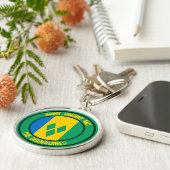 Saint Vincent en de Ronde van Grenadines Sleutelhanger (Zijkant)