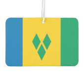 Saint Vincent en Grenadines National World Flag Luchtverfrisser (Achterkant)